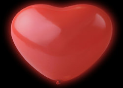 led ballonger hjärta