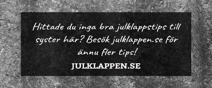 Julklapp till syster 2019